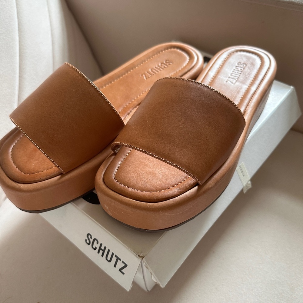 Yara Leather Sandal honey peach